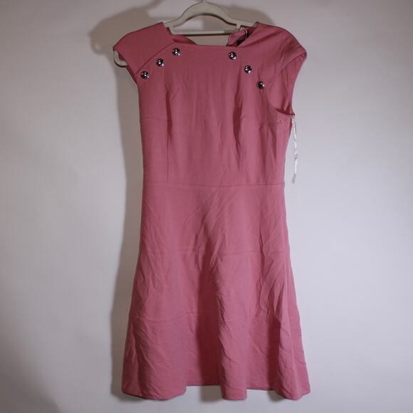 Tommy Hilfiger Pink Short Sleeve Dress With Pendants Size 4 - Picture 1 of 3